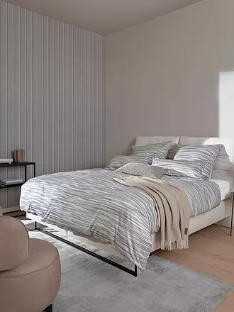 JOOP | Satin Bettwäsche VIVID 2x 70x90cm/200x200cm Stone | 